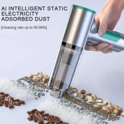 12000PA New Powerful Wireless Car Vacuum Cleaner Multifunctional Strong Suction 3 Gear Adjustment Mini Portable Strong Robot Cleaner Home Car Dual Use Vacuum Cleaner Keyboard Cleaning Tool