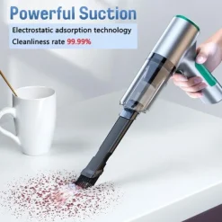 12000PA New Powerful Wireless Car Vacuum Cleaner Multifunctional Strong Suction 3 Gear Adjustment Mini Portable Strong Robot Cleaner Home Car Dual Use Vacuum Cleaner Keyboard Cleaning Tool