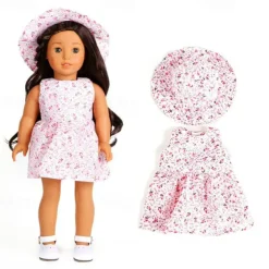 5Pack American Doll Clothes Dress Gift for 18 inch Doll Clothes and Accessories(WITHOUT DOLL)