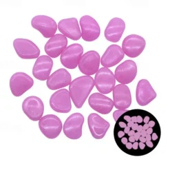 1pack Glow in the Dark Garden Pebbles For Sidewalk Garden Terrace Lawn Garden Patio Fish Tank Aquarium Decoration Glow Stone