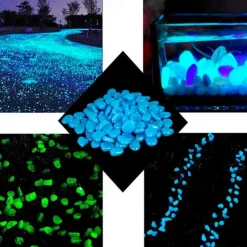 1pack Glow in the Dark Garden Pebbles For Sidewalk Garden Terrace Lawn Garden Patio Fish Tank Aquarium Decoration Glow Stone