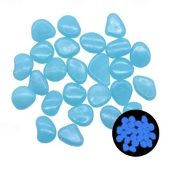 1pack Glow in the Dark Garden Pebbles For Sidewalk Garden Terrace Lawn Garden Patio Fish Tank Aquarium Decoration Glow Stone