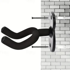 2Pack Guitar Hangers, Metal Wall Mounted Guitar Hook For Folk Music, Bass, Electric Guitar, Classical Guitar