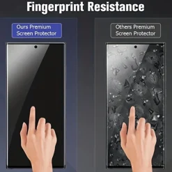 [1+2Pack] Screen Protector + Camera Lens Protector For Samsung Galaxy S25 Ultra S25 Ultra Plus S24 Ultra Plus S23 S22 S21 S20 Ultra Plus FE Note 20 Ultra Tempered Glass Privacy Anti-Spy 9H Hardness