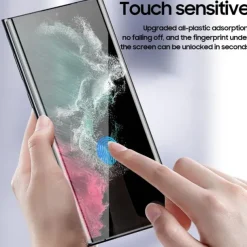 [2+2Pack] Screen Protector + Camera Lens Protector For Samsung Galaxy S25 Ultra S25 Ultra Plus S24 Ultra Plus S23 S22 S21 S20 Plus Ultra S10 Tempered Glass 9H Hardness Anti Bubbles Anti-Fingerprint