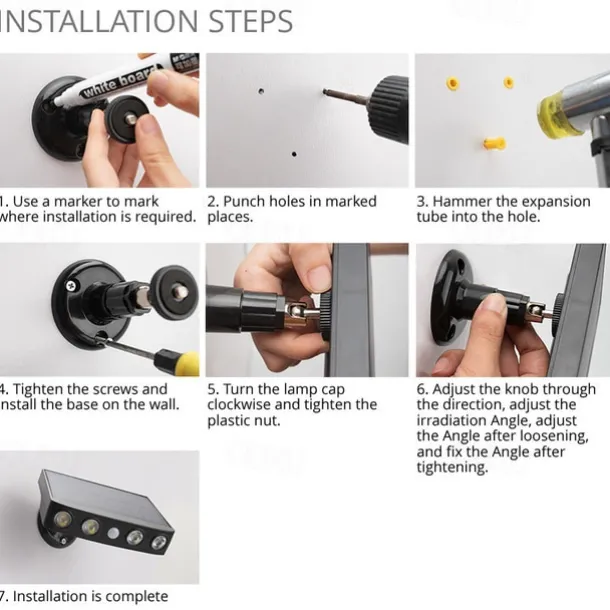 1/2PACK 4000W LED Rotatable Solar Wall Light Outdoor Waterproof Rotatable 270 Wide Angle PIR Human Body Motion Sensor with Bracket Suitable for Garden Path Lighting Street Light