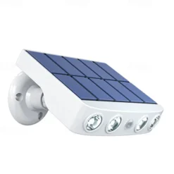 1/2PACK 4000W LED Rotatable Solar Wall Light Outdoor Waterproof Rotatable 270 Wide Angle PIR Human Body Motion Sensor with Bracket Suitable for Garden Path Lighting Street Light
