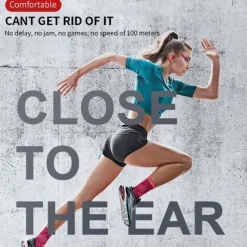 Painless Open Ear Wireless Bluetooth5.2 Headphones Waterproof Sport Earhook Earphone Stereo Hands-free Bluetooth Headset with Microphone for Running Riding Sport Headset