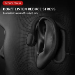 Painless Open Ear Wireless Bluetooth5.2 Headphones Waterproof Sport Earhook Earphone Stereo Hands-free Bluetooth Headset with Microphone for Running Riding Sport Headset