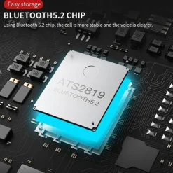 Painless Open Ear Wireless Bluetooth5.2 Headphones Waterproof Sport Earhook Earphone Stereo Hands-free Bluetooth Headset with Microphone for Running Riding Sport Headset