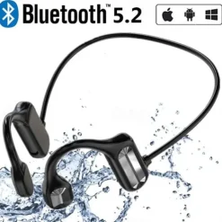 Painless Open Ear Wireless Bluetooth5.2 Headphones Waterproof Sport Earhook Earphone Stereo Hands-free Bluetooth Headset with Microphone for Running Riding Sport Headset
