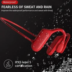 Painless Open Ear Wireless Bluetooth5.2 Headphones Waterproof Sport Earhook Earphone Stereo Hands-free Bluetooth Headset with Microphone for Running Riding Sport Headset