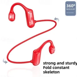 Painless Open Ear Wireless Bluetooth5.2 Headphones Waterproof Sport Earhook Earphone Stereo Hands-free Bluetooth Headset with Microphone for Running Riding Sport Headset