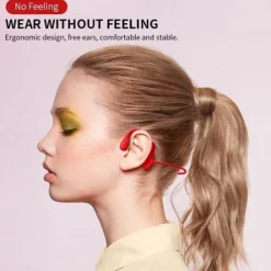 Painless Open Ear Wireless Bluetooth5.2 Headphones Waterproof Sport Earhook Earphone Stereo Hands-free Bluetooth Headset with Microphone for Running Riding Sport Headset