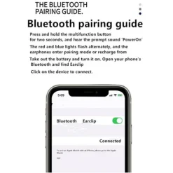 Painless Wear Ear-clip EarphonesTWS Bluetooth5.3 Single Ear Earphone with MicrophoneNoise Cancelling Touch Control Earphones