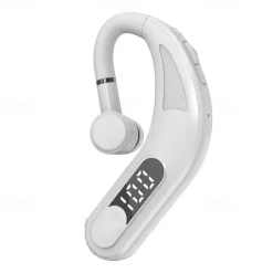 Painless Wear Earhook Bluetooth Earphone Handsfree Wireless Bluetooth Headset Stereo In-Ear Headphone with Mic for Business Driver Trucker Hand-free Calling