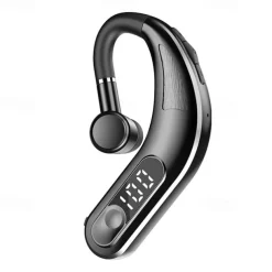 Painless Wear Earhook Bluetooth Earphone Handsfree Wireless Bluetooth Headset Stereo In-Ear Headphone with Mic for Business Driver Trucker Hand-free Calling