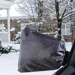 1pair Car Side Mirror Snow Covers, Auto Rearview Waterproof Protection Covers, Car Rear View Exterior Accessories, Universal Size For Cars