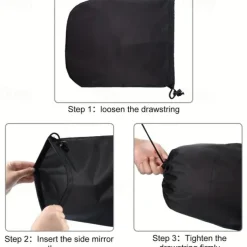 1pair Car Side Mirror Snow Covers, Auto Rearview Waterproof Protection Covers, Car Rear View Exterior Accessories, Universal Size For Cars