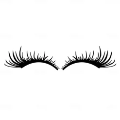 1Pair 3D Charming Eyelashes car Sticker Fake Eye Lash Car Headlight Funny Decals Door Window Vinyl Waterproof Product 25x11CM