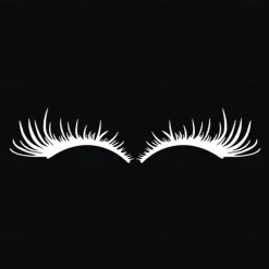 1Pair 3D Charming Eyelashes car Sticker Fake Eye Lash Car Headlight Funny Decals Door Window Vinyl Waterproof Product 25x11CM