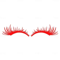 1Pair 3D Charming Eyelashes car Sticker Fake Eye Lash Car Headlight Funny Decals Door Window Vinyl Waterproof Product 25x11CM