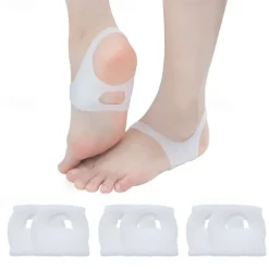 1Pair Orthopedic Silicone Heel Correctors for Flat Feet, Knock Knees, and Arch Support