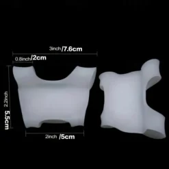 1Pair Orthopedic Silicone Heel Correctors for Flat Feet, Knock Knees, and Arch Support