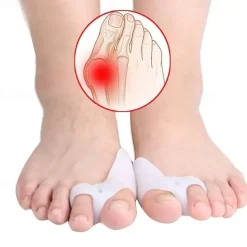 1pair Silicone Toe Corrector Hallux Valgus Buffer Toe Separator For Men And Women