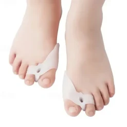 1pair Silicone Toe Corrector Hallux Valgus Buffer Toe Separator For Men And Women