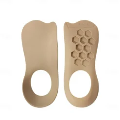 1pair Soft Silicone U-shaped Corrective Insole Plantar Fascia Arch Support Suitable For Flat Feet Correction