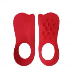 1pair Soft Silicone U-shaped Corrective Insole Plantar Fascia Arch Support Suitable For Flat Feet Correction