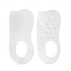 1pair Soft Silicone U-shaped Corrective Insole Plantar Fascia Arch Support Suitable For Flat Feet Correction