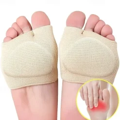 1pair Unisex Metatarsal Pads Thick Breathable Ball Of Foot Cushions