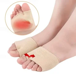 1pair Unisex Metatarsal Pads Thick Breathable Ball Of Foot Cushions
