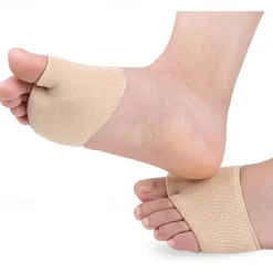 1pair Unisex Metatarsal Pads Thick Breathable Ball Of Foot Cushions