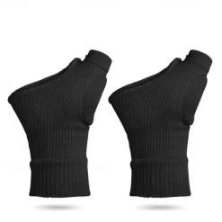 1Pair Unisex Wrist Thumb Support Sleeve Fingerless Wrist Gloves Compression Arthritis Gloves Sports Wrist Support Brace for Fatigue Sports Typing