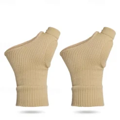 1Pair Unisex Wrist Thumb Support Sleeve Fingerless Wrist Gloves Compression Arthritis Gloves Sports Wrist Support Brace for Fatigue Sports Typing