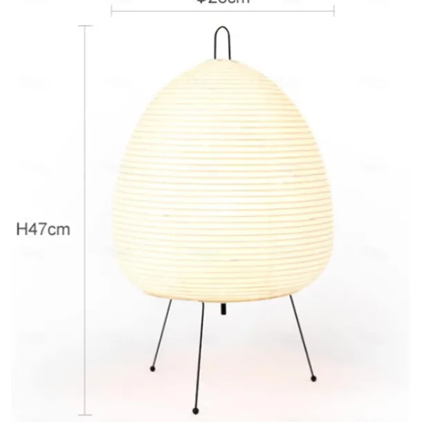 Paper Lamp Modern Retro Desk Lamp Japanese Design Paper Lampshade LED Rice Paper Desk Lamp Homestay Bedroom Living Room/Restaurant Decoration Home Study Desk Lamp 110-240V