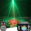 Party Light Indoor Disco Ball Light – Sound Activated DJ LED Stage Lights with Pattern Projection & Remote Control, Perfect Gift for Parties and Events
