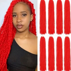 Passion Twist Hair 12 Inch Water Wave Crochet Hair for Black Women Short Passion Twist Crochet Hair for Butterfly Locs 8 Packs Bob Spring Twist Hair Synthetic Curly Crochet Passion Twist Braiding Hair