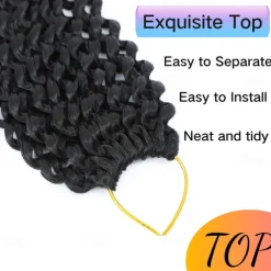 Passion Twist Hair 12 Inch Water Wave Crochet Hair for Black Women Short Passion Twist Crochet Hair for Butterfly Locs 8 Packs Bob Spring Twist Hair Synthetic Curly Crochet Passion Twist Braiding Hair