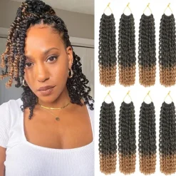 Passion Twist Hair 12 Inch Water Wave Crochet Hair for Black Women Short Passion Twist Crochet Hair for Butterfly Locs 8 Packs Bob Spring Twist Hair Synthetic Curly Crochet Passion Twist Braiding Hair