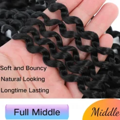 Passion Twist Hair 12 Inch Water Wave Crochet Hair for Black Women Short Passion Twist Crochet Hair for Butterfly Locs 8 Packs Bob Spring Twist Hair Synthetic Curly Crochet Passion Twist Braiding Hair