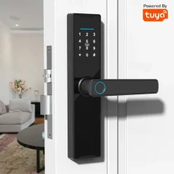 Password Lock Household Wooden Door Fingerprint Lock Anti-theft Door Electronic Lock Tuya Smart Door Lock