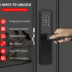 Password Lock Household Wooden Door Fingerprint Lock Anti-theft Door Electronic Lock Tuya Smart Door Lock