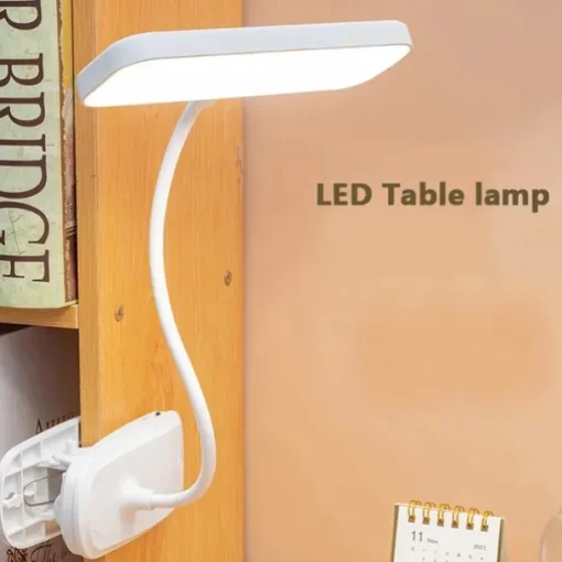 1pc 360° Flexible Study with Clamp Desk Lamp Foldable Bedside Night Light for Bedroom Study Reading Office Work LED Touch Eye Protection Learning Sleeping and Dedicated Desk Lamps Eye Protection Foldable