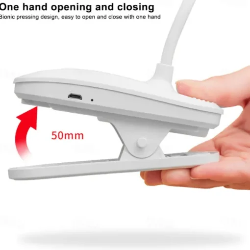 1pc 360° Flexible Study with Clamp Desk Lamp Foldable Bedside Night Light for Bedroom Study Reading Office Work LED Touch Eye Protection Learning Sleeping and Dedicated Desk Lamps Eye Protection Foldable