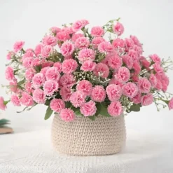 1pc 20 Heads Artificial Flowers Fake Hydrangeas For Home Furnishings