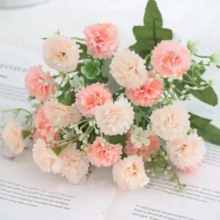 1pc 20 Heads Artificial Flowers Fake Hydrangeas For Home Furnishings